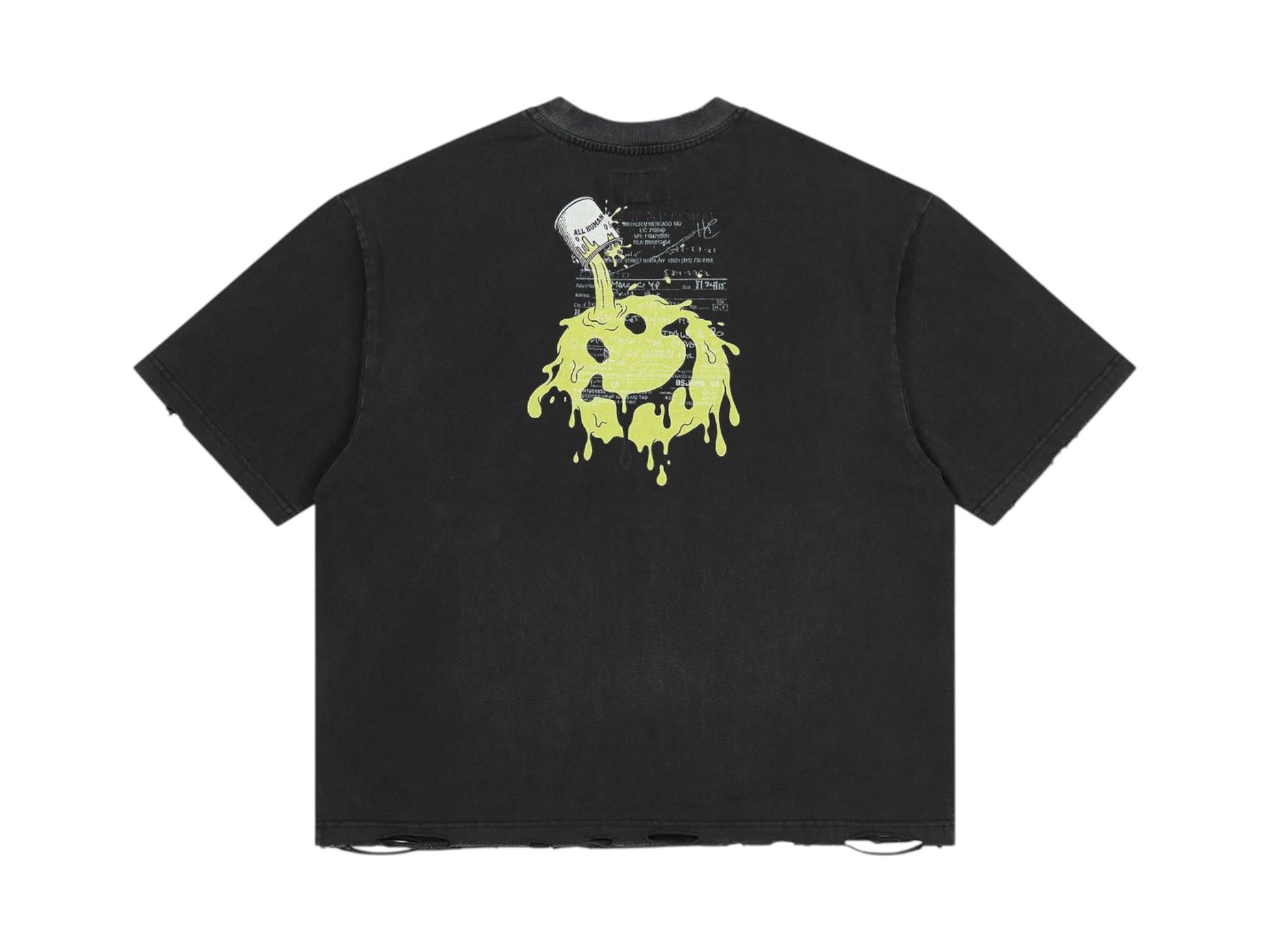 All Human Terapia T-Shirt Distressed Black