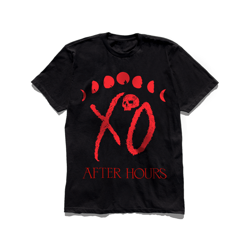 The Weeknd XO Logo Moon Phase T-Shirt Black