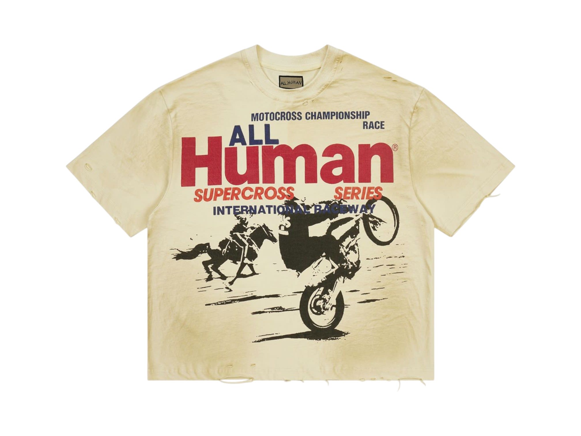 All Human The Pines T-Shirt Dish Wash Cream