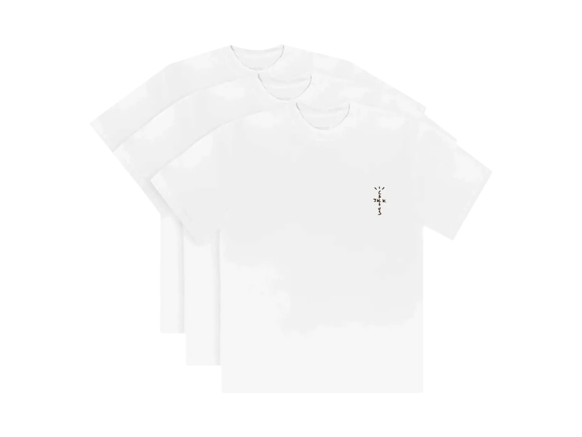 Travis Scott CJ T-Shirt (3 Pack) White