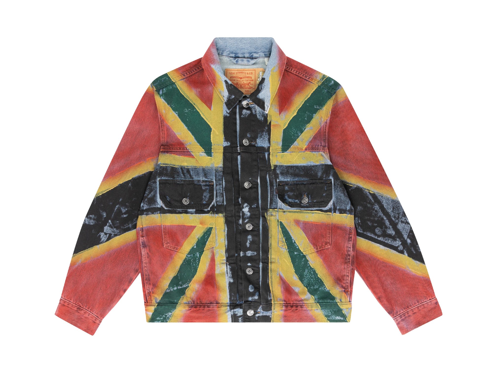 Denim Tears Union Jack Black Type-2 Jacket Light Indigo