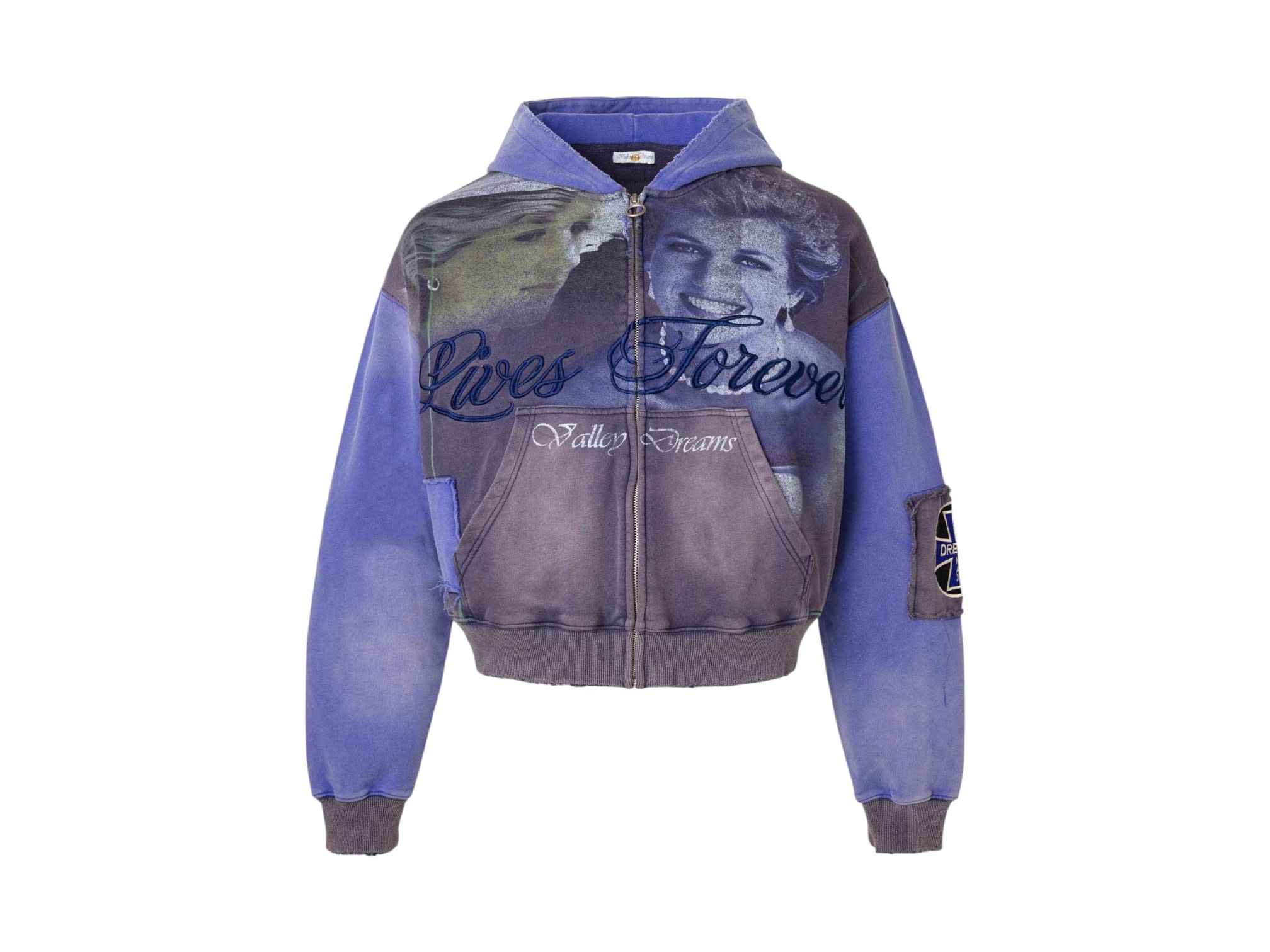 Vale Forever Queen Zip Up Hoodie Blue