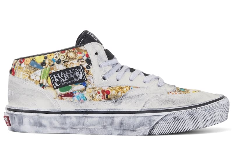 Vans Half Cab Supreme x Mike Kelley White