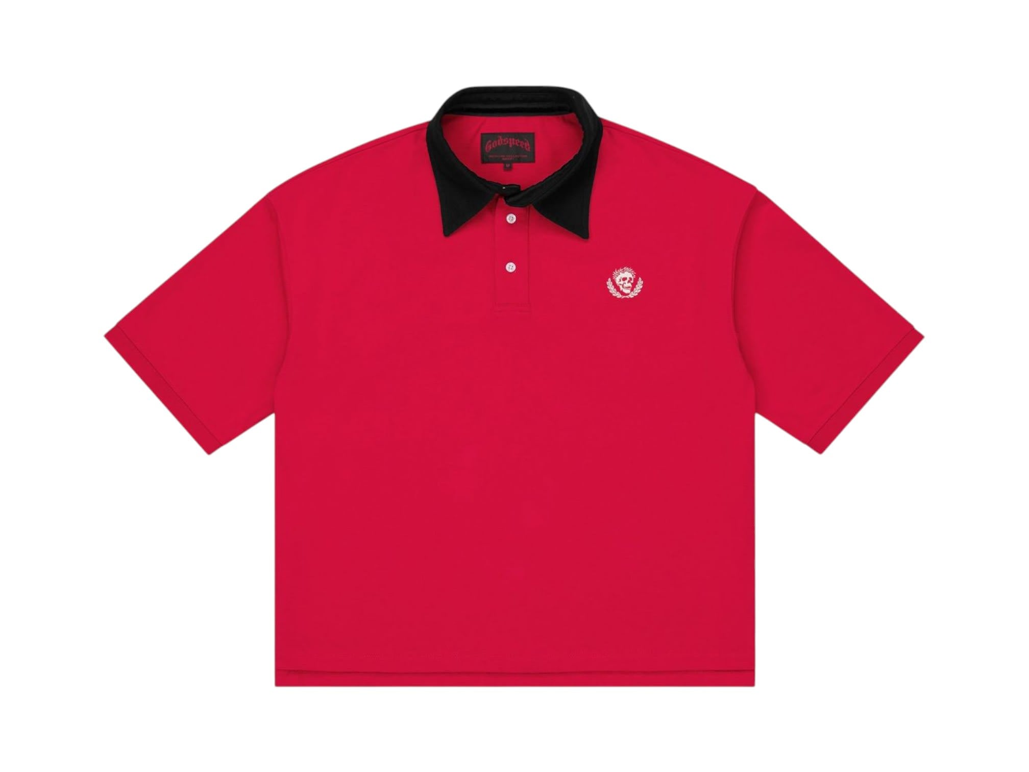 Godspeed Victor Minimal Crest Polo Red/Black