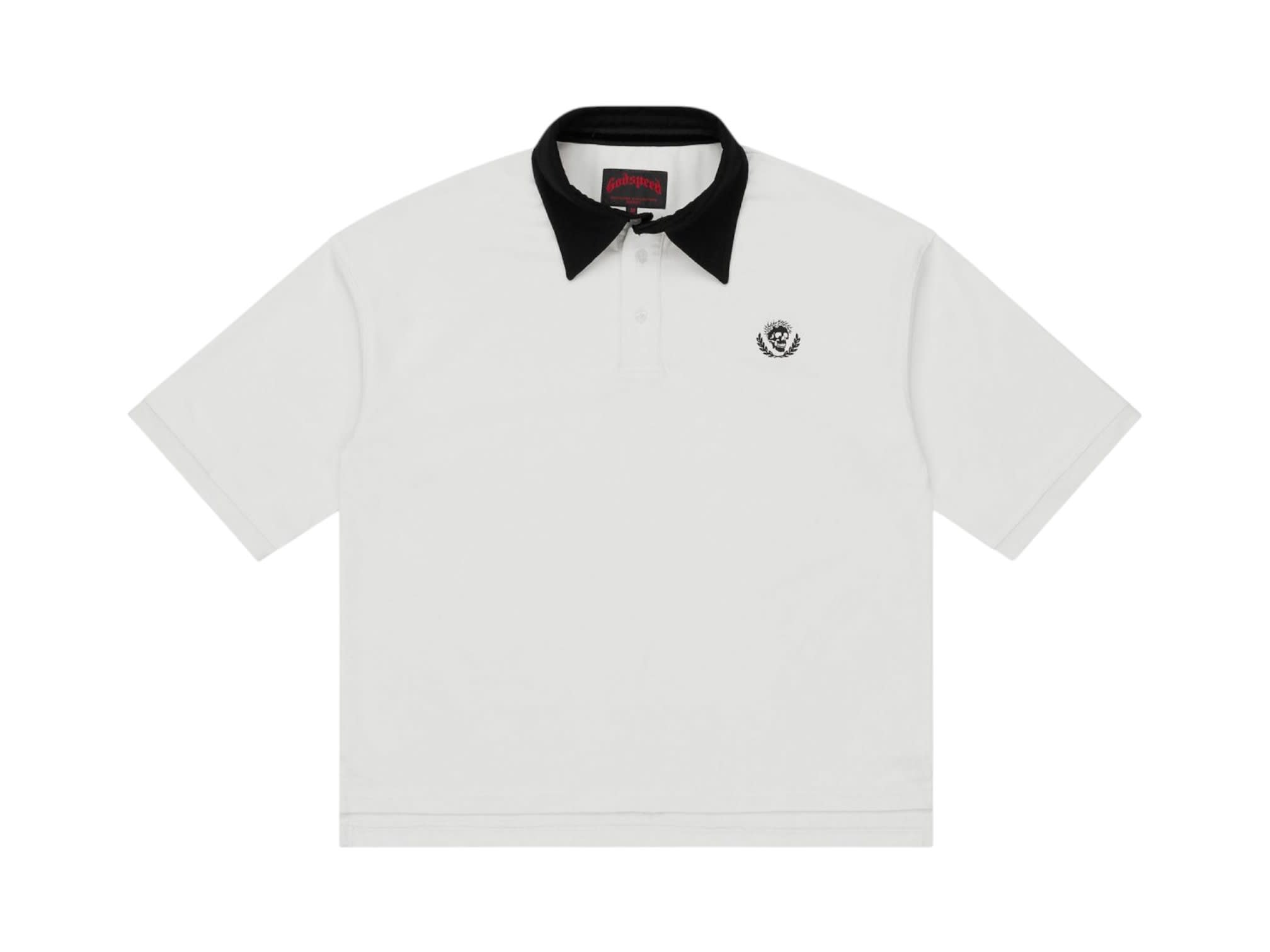 Godspeed Victor Minimal Crest Polo White/Black