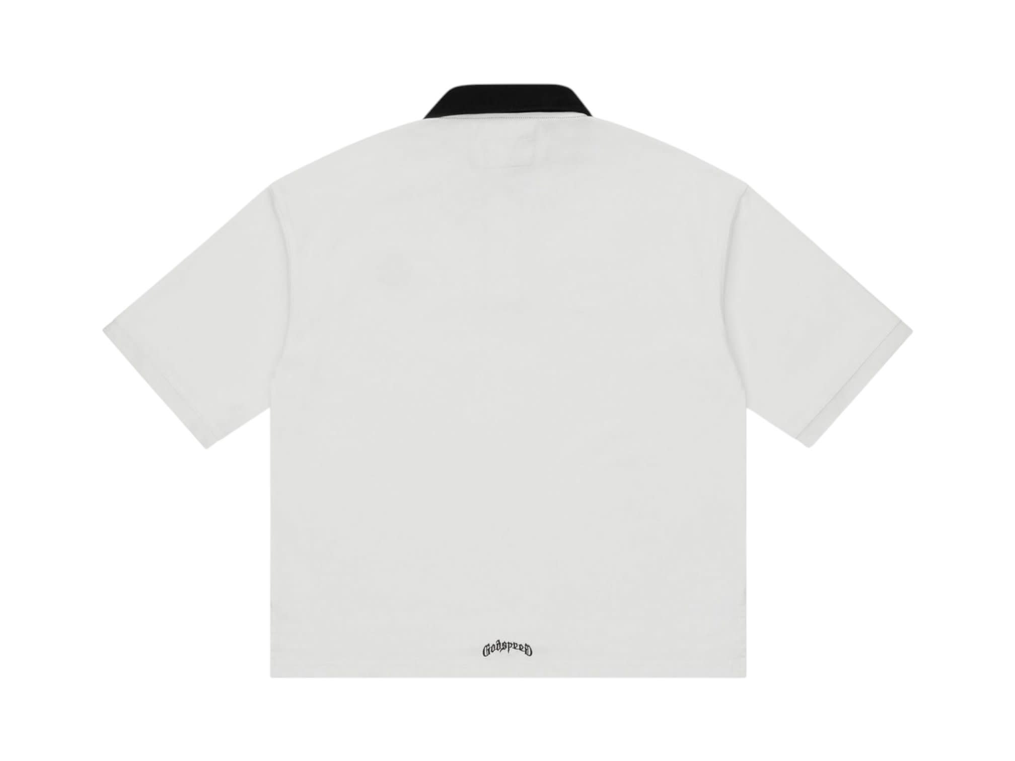 Godspeed Victor Minimal Crest Polo White/Black