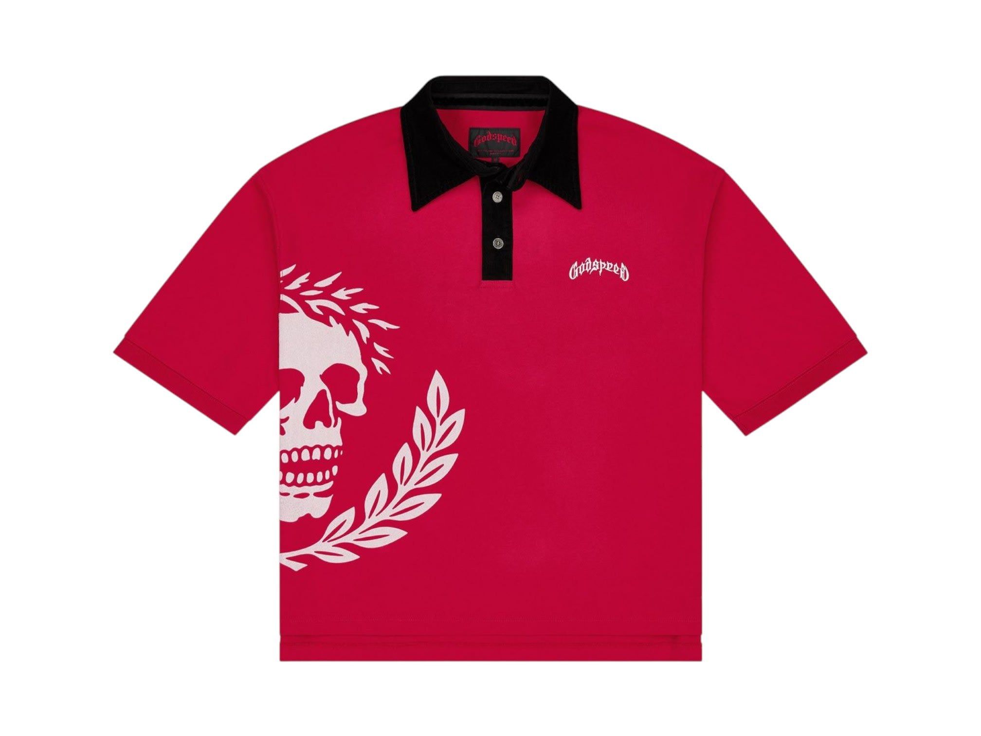 Godspeed Victor Oversized Crest Polo Red/Black