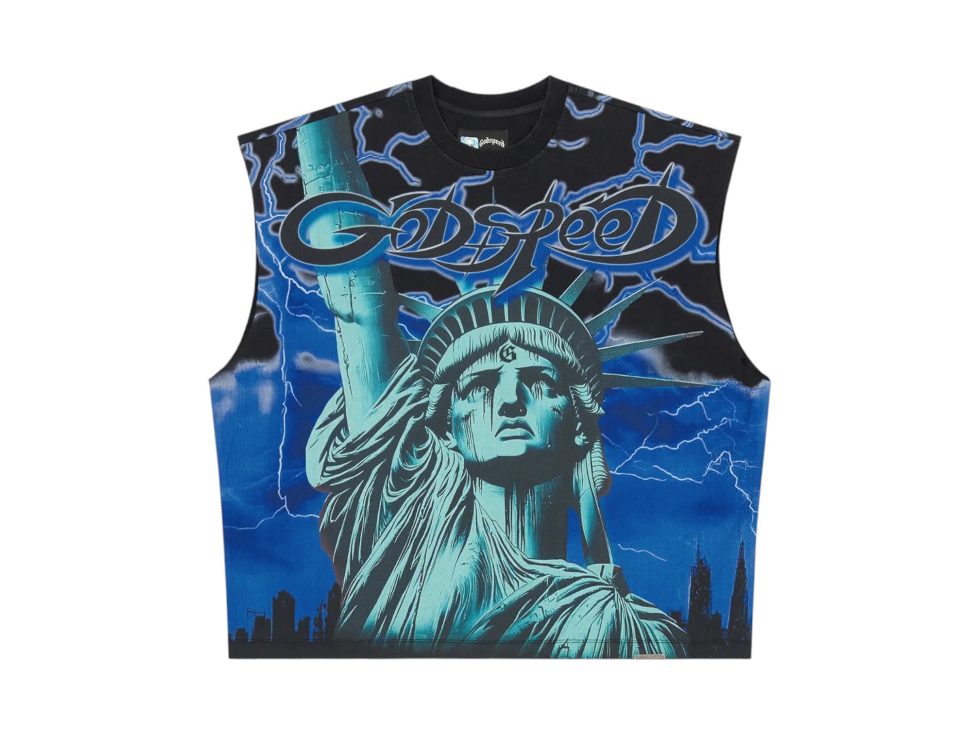 Godspeed Voltage Sleeveless T-Shirt Blue