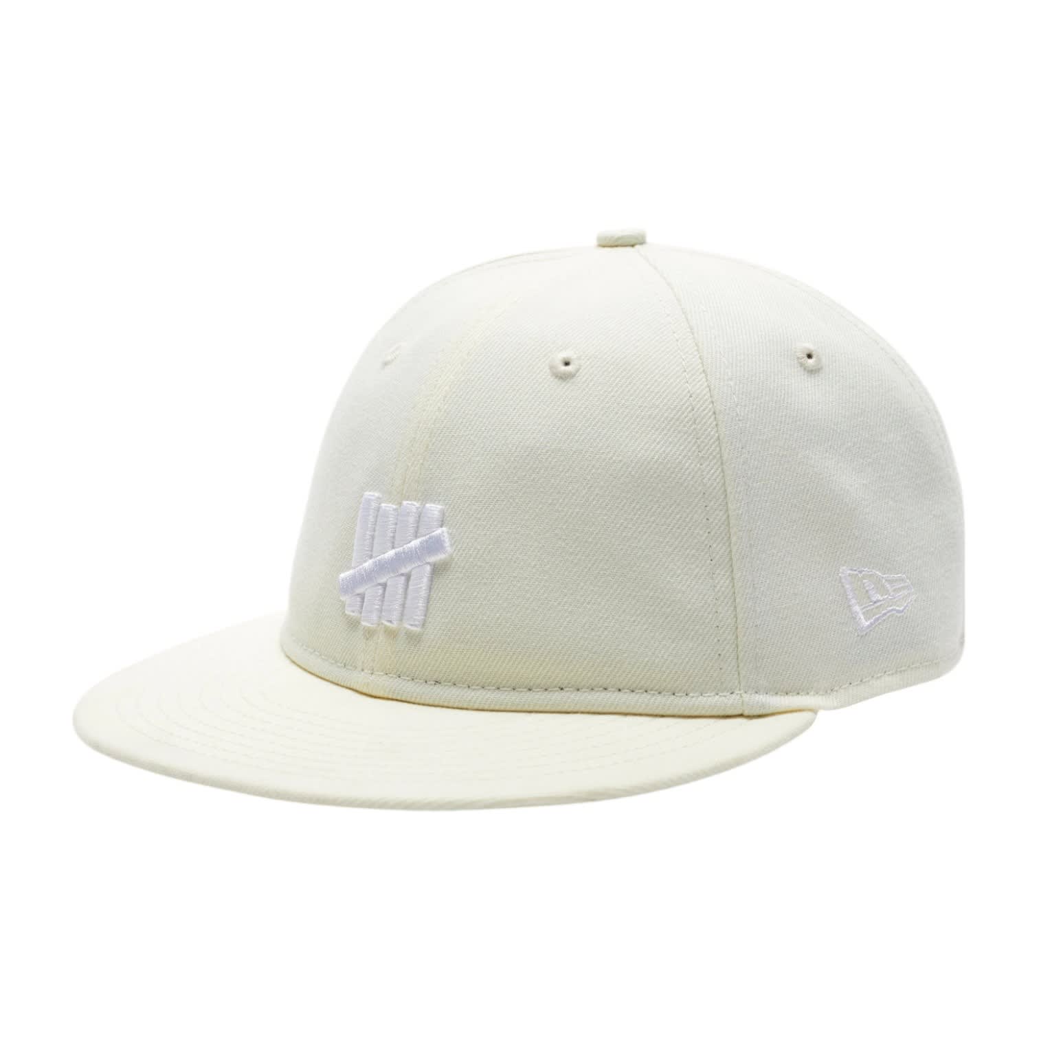 UNDEFEATED X NE Icon Snapback Ivory