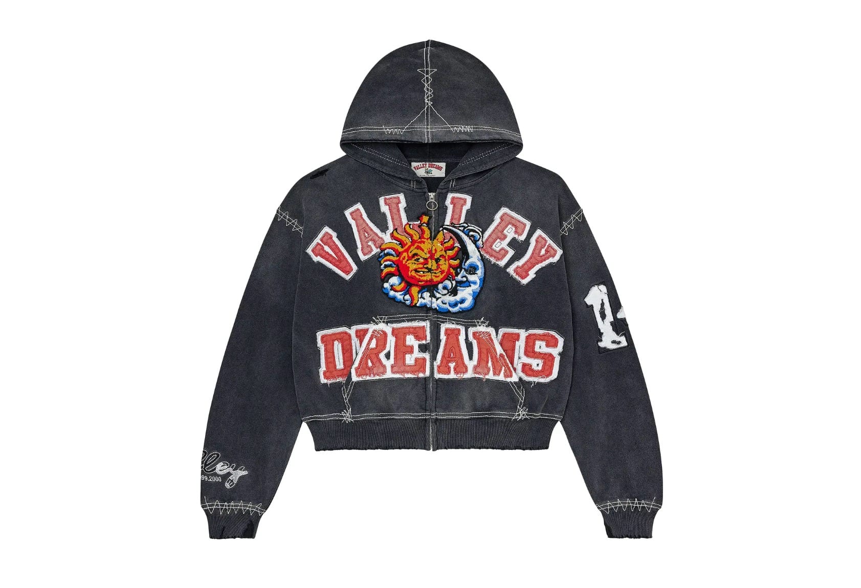 Vale Forever Sunny Zip Up Hoodie Black