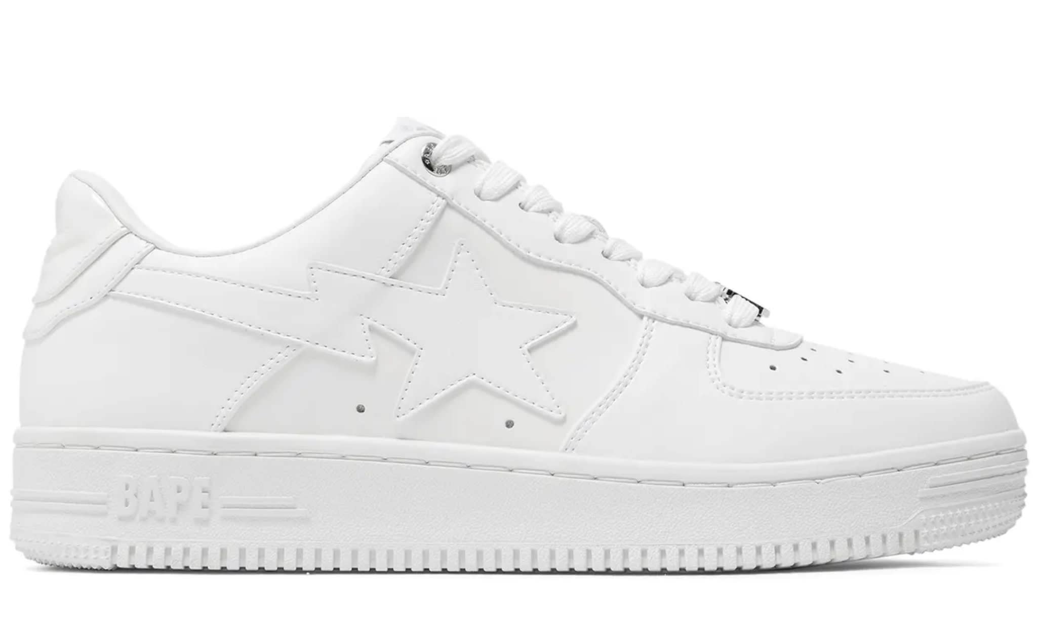 A Bathing Ape Bape Sta Low Triple White
