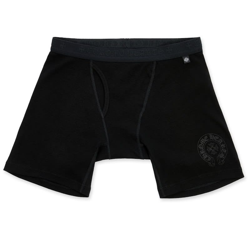 Chrome Hearts Long Boxer Briefs Black/Black