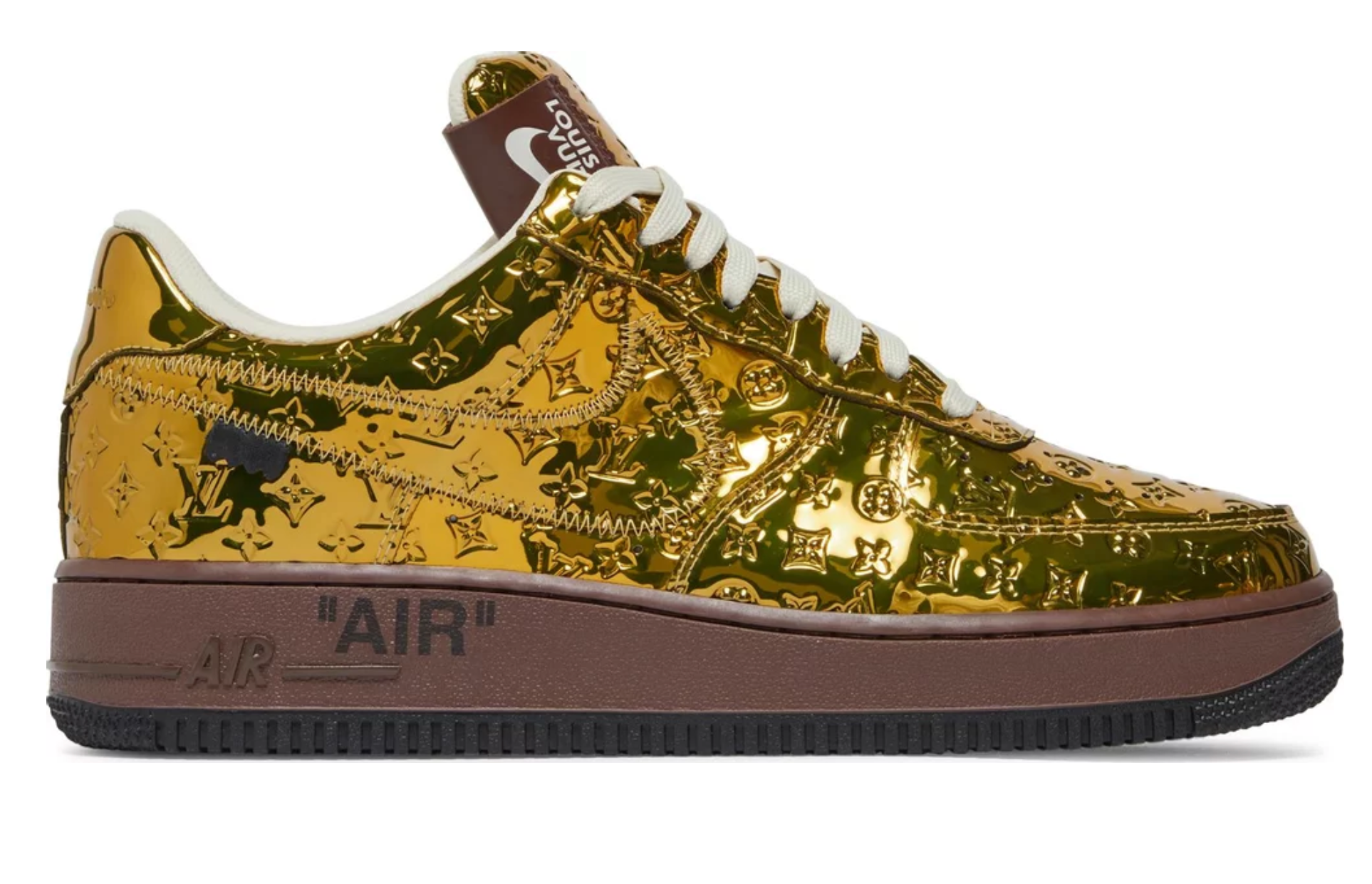 Louis Vuitton x Nike Air Force 1 Low 'Metallic Gold'