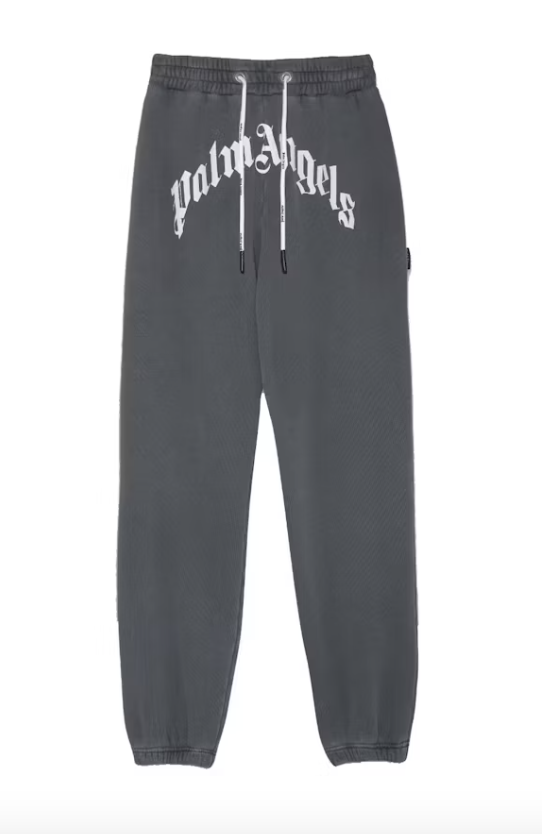 Palm Angels GD Curved Logo Sweatpants Vintage Black
