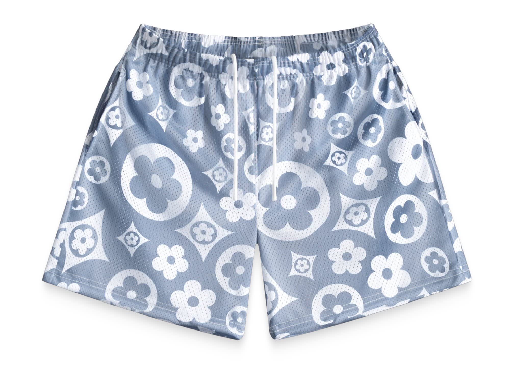 Bravest Studios Flower Shorts Grey/White