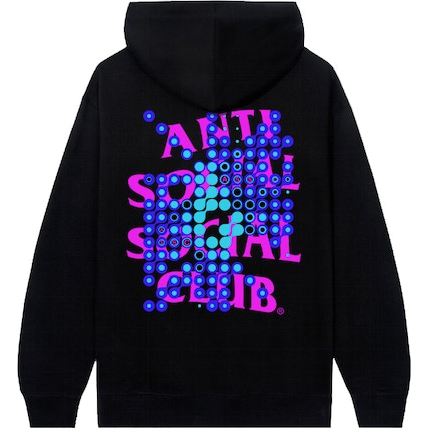 Sudadera con capucha negra Anti Social Social Club Trypophobia