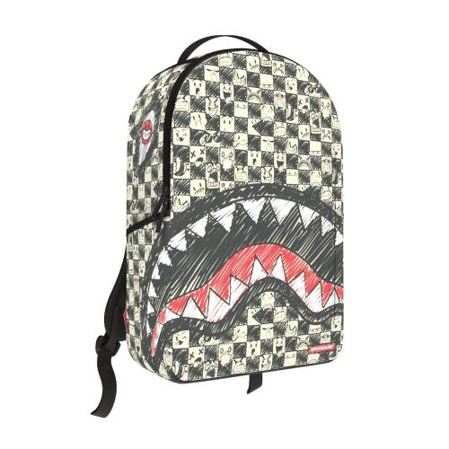 Sprayground Emote Check Backpack White