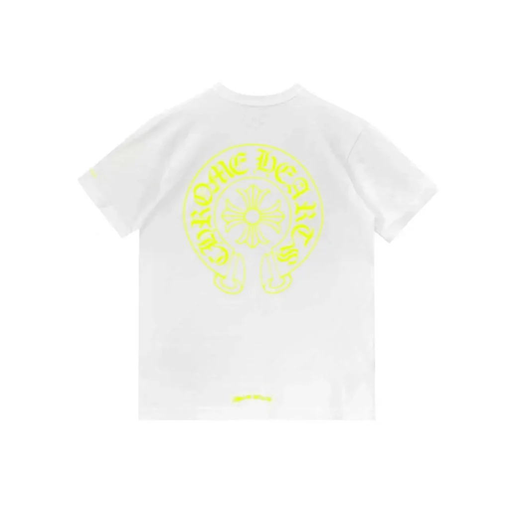 Chrome Hearts Horseshoe Pocket T-Shirt White/Neon