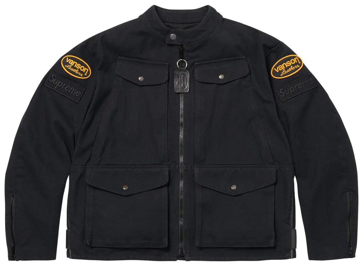Supreme x Vanson Leathers Cordura Jacket Black