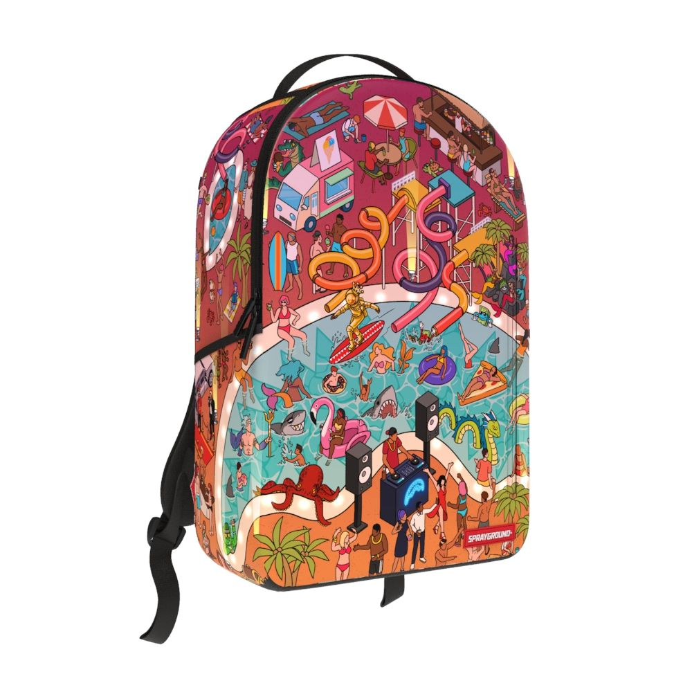 Sprayground The Party Don’t Shark Backpack Pink