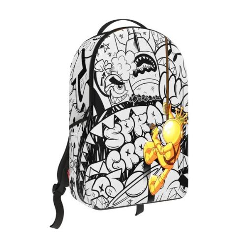 Sprayground Astro Marker Doodle Backpack White