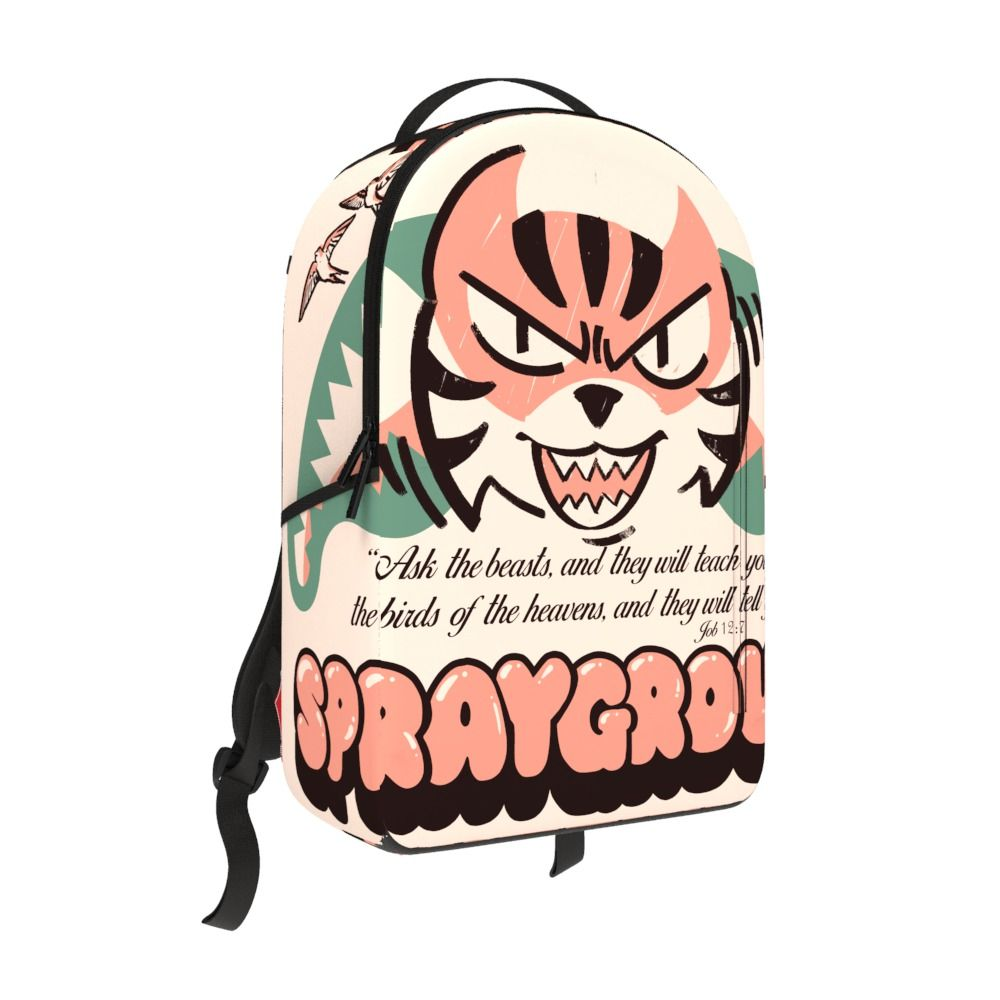 Sprayground Untamed Tiger Face Backpack Peach