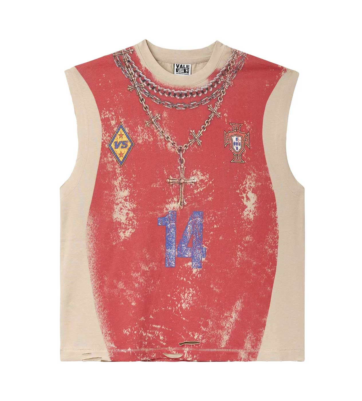 Vale Forever Futbol Muscle Sleeveless T-Shirt Red