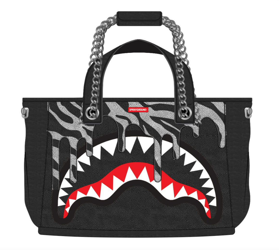 Sprayground Zebra Drip Tote