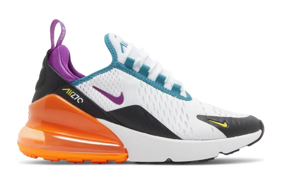 Nike Air Max 270 White Orange Purple (GS)