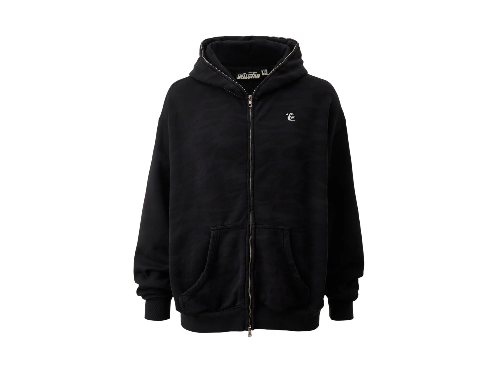 Hellstar Overdye Cheetah Zip Up Hoodie Purple