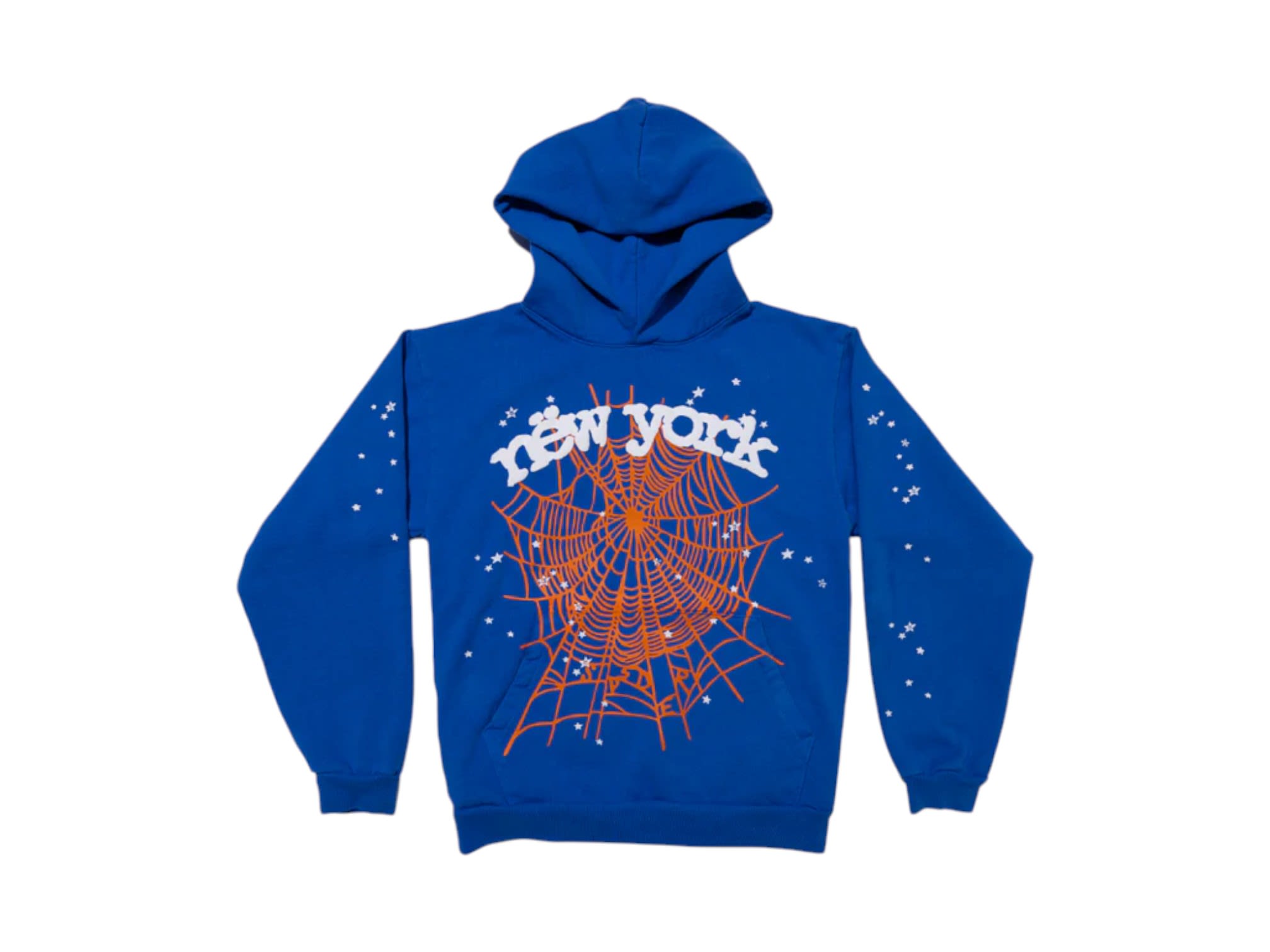 Sp5der OG Web V2 Knicks Away Hoodie Blue