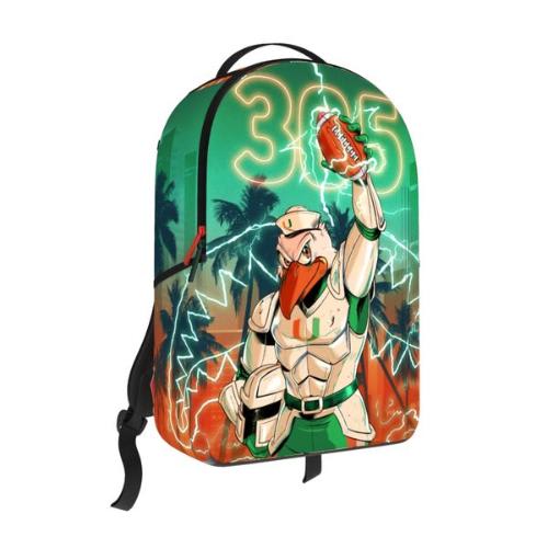 Sprayground University of Miami Epic Lightning Backpack Green