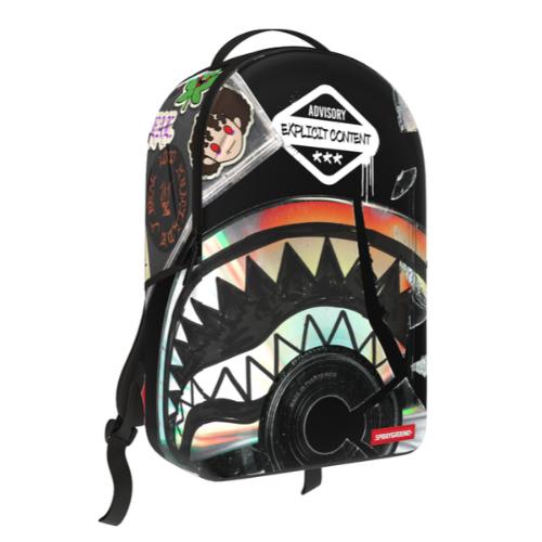 Sprayground Jon Z Burned Disc Backpack Black