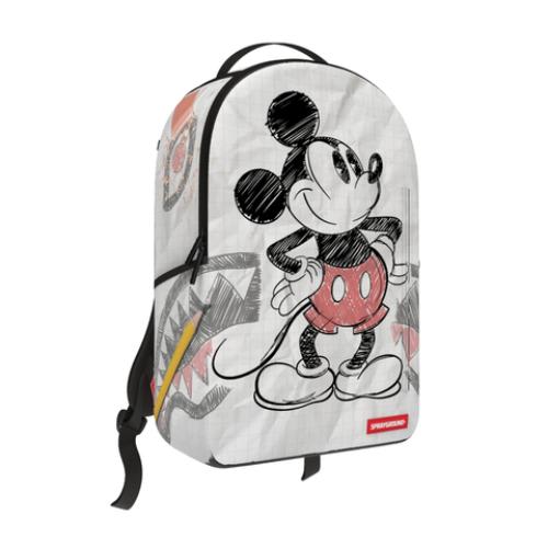 Sprayground Disney Old School Mickey Sketch Backpack White