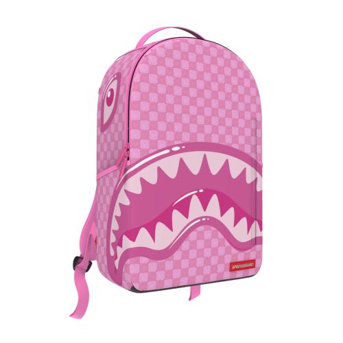 Sprayground Pink New Check Faces Backpack