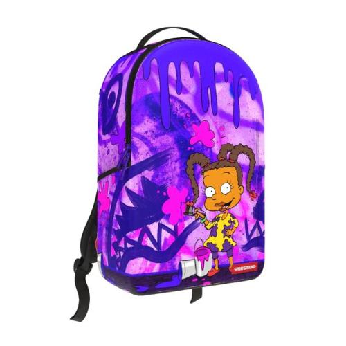 Sprayground Rugrats Susie Painting Shark Backpack Purple