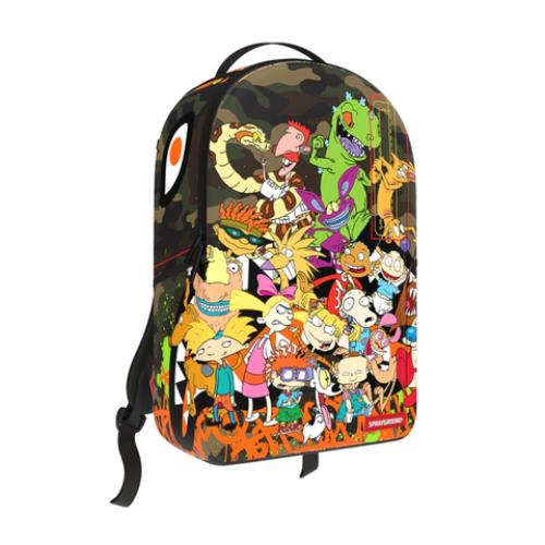 Sprayground 90's Nick Camo with Graffiti Backpack