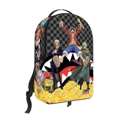 Sprayground One Piece Straw Hat Crew Treasure Trove Backpack Black/Gold