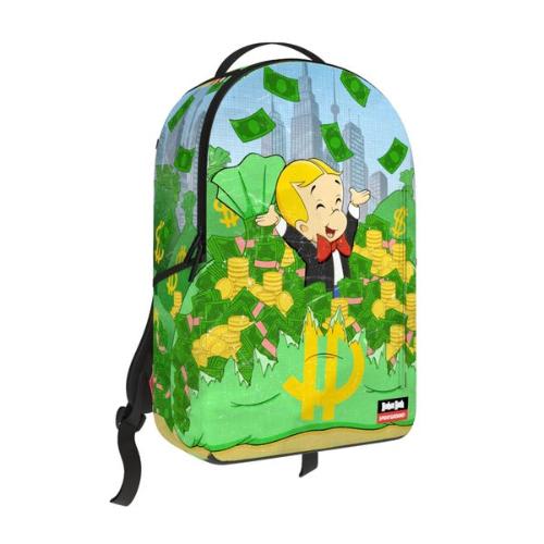 Sprayground Richie Rich Money Bags Backpack Green