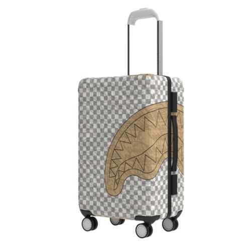 Sprayground Embossed Cream Check Carry-On Luggage
