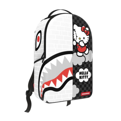 Sprayground Hello Kitty Brick Wall Split Backpack White/Black