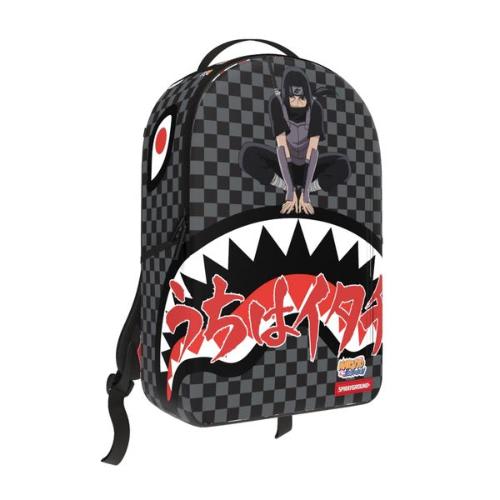Sprayground Naruto Itachi Checkered Pose Backpack Black